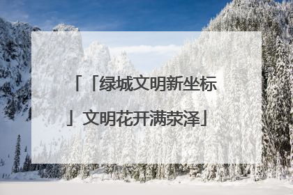 「绿城文明新坐标」文明花开满荥泽