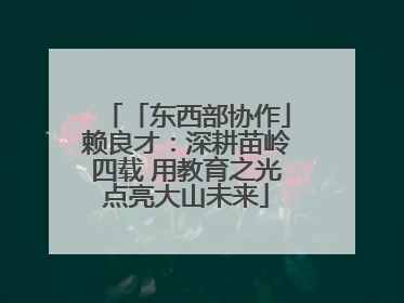 「东西部协作」赖良才：深耕苗岭四载 用教育之光点亮大山未来