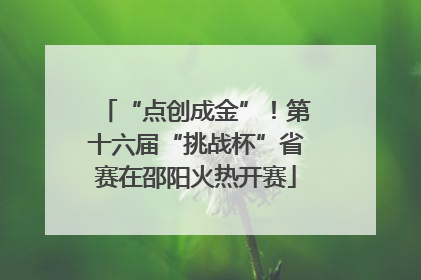 “点创成金”！第十六届“挑战杯”省赛在邵阳火热开赛