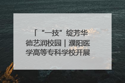 “一技”绽芳华 德艺润校园｜濮阳医学高等专科学校开展丰富多彩的职业教育活动周主题活动
