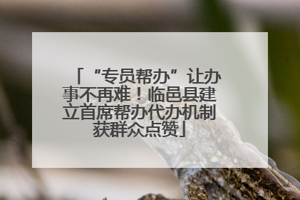 “专员帮办”让办事不再难！临邑县建立首席帮办代办机制获群众点赞