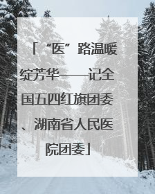 “医”路温暖绽芳华——记全国五四红旗团委、湖南省人民医院团委