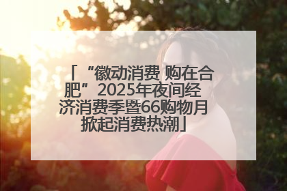 “徽动消费 购在合肥”2025年夜间经济消费季暨66购物月掀起消费热潮