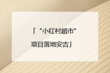 “小红村超市”项目落地安吉