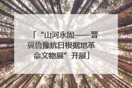“山河永固——晋冀鲁豫抗日根据地革命文物展”开展