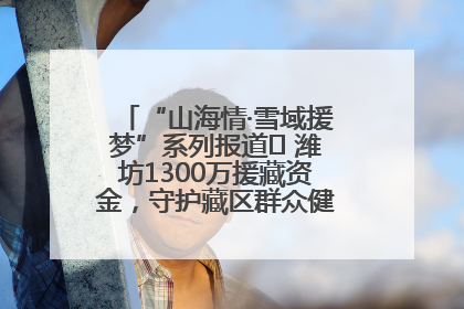 “山海情·雪域援梦”系列报道⑪ 潍坊1300万援藏资金，守护藏区群众健康“最后一公里”