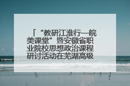 “教研江淮行—皖美课堂”暨安徽省职业院校思想政治课程研讨活动在芜湖高级职业技术学校举行