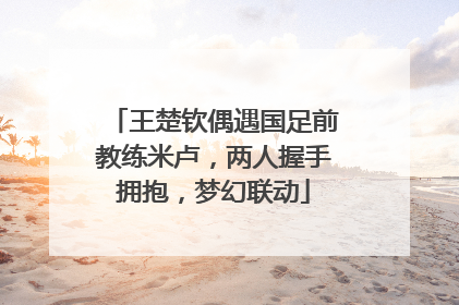 王楚钦偶遇国足前教练米卢，两人握手拥抱，梦幻联动