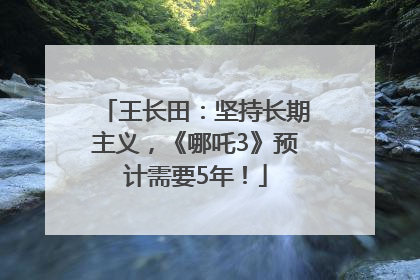 王长田：坚持长期主义，《哪吒3》预计需要5年！