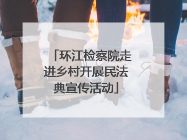 环江检察院走进乡村开展民法典宣传活动