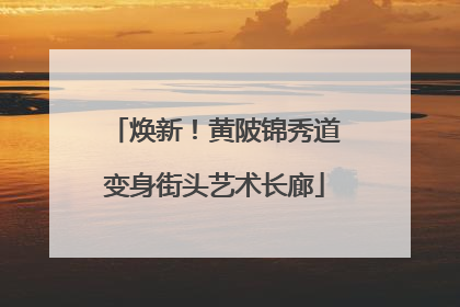 焕新！黄陂锦秀道变身街头艺术长廊