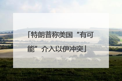 特朗普称美国“有可能”介入以伊冲突
