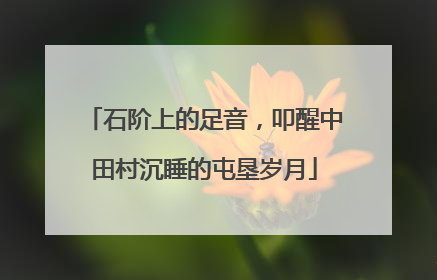 石阶上的足音，叩醒中田村沉睡的屯垦岁月