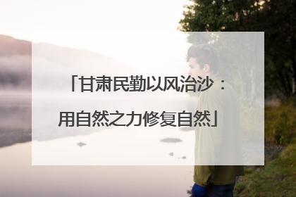 甘肃民勤以风治沙：用自然之力修复自然