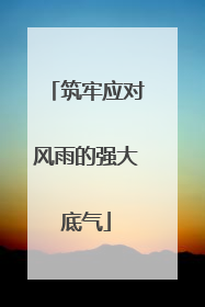 筑牢应对风雨的强大底气