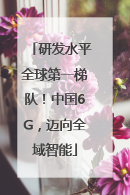 研发水平全球第一梯队！中国6G，迈向全域智能