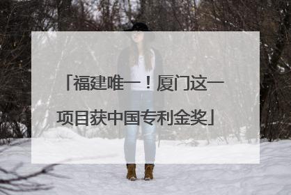福建唯一！厦门这一项目获中国专利金奖