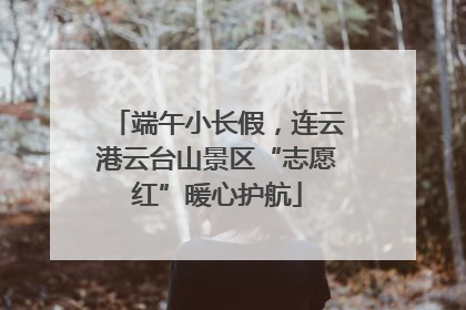 端午小长假，连云港云台山景区“志愿红”暖心护航