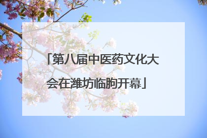 第八届中医药文化大会在潍坊临朐开幕
