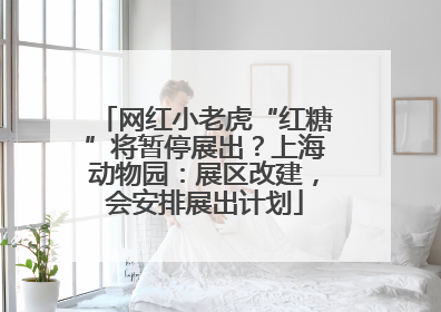 网红小老虎“红糖”将暂停展出？上海动物园：展区改建，会安排展出计划