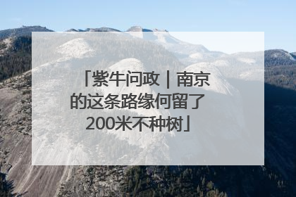 紫牛问政｜南京的这条路缘何留了200米不种树