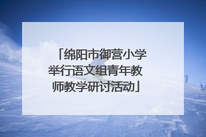 绵阳市御营小学举行语文组青年教师教学研讨活动