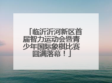 临沂沂河新区首届智力运动会暨青少年国际象棋比赛圆满落幕！