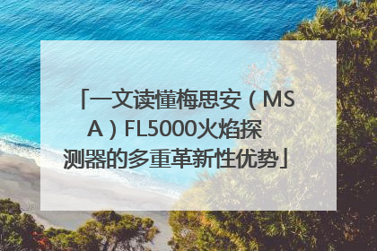 一文读懂梅思安（MSA）FL5000火焰探测器的多重革新性优势