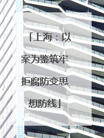 上海：以案为鉴筑牢拒腐防变思想防线