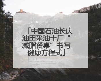 中国石油长庆油田采油十厂“减脂餐桌”书写健康方程式