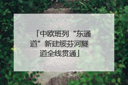 中欧班列“东通道”新建绥芬河隧道全线贯通