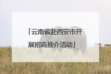 云南省赴西安市开展招商推介活动