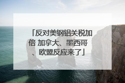 反对美钢铝关税加倍 加拿大、墨西哥、欧盟反应来了
