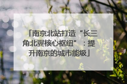 南京北站打造“长三角北翼核心枢纽”：提升南京的城市能级