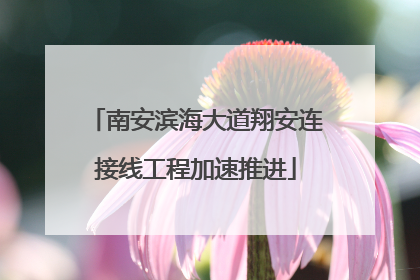 南安滨海大道翔安连接线工程加速推进