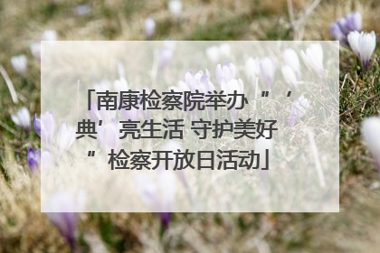 南康检察院举办“‘典’亮生活 守护美好”检察开放日活动