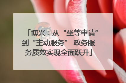 博兴：从“坐等申请”到“主动服务” 政务服务质效实现全面跃升