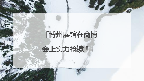 博州展馆在商博会上实力抢镜！