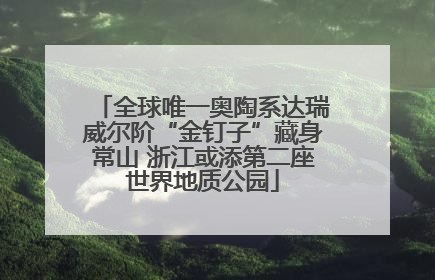 全球唯一奥陶系达瑞威尔阶“金钉子”藏身常山 浙江或添第二座世界地质公园