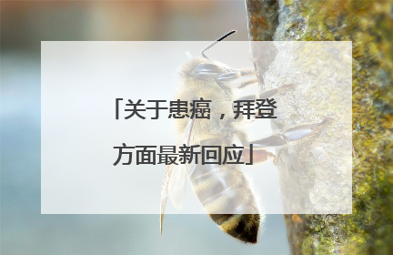 关于患癌，拜登方面最新回应