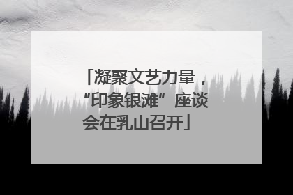 凝聚文艺力量，“印象银滩”座谈会在乳山召开