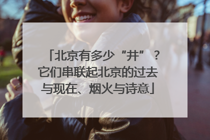 北京有多少“井”？它们串联起北京的过去与现在、烟火与诗意
