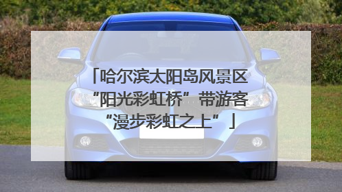哈尔滨太阳岛风景区“阳光彩虹桥”带游客“漫步彩虹之上”