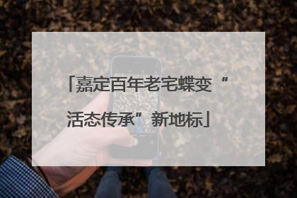 嘉定百年老宅蝶变“活态传承”新地标