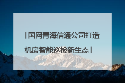 国网青海信通公司打造机房智能巡检新生态