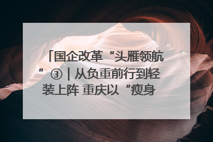 国企改革“头雁领航”③｜从负重前行到轻装上阵 重庆以“瘦身”谋“健体”