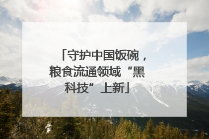 守护中国饭碗，粮食流通领域“黑科技”上新