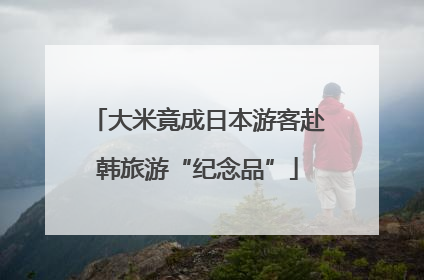 大米竟成日本游客赴韩旅游“纪念品”
