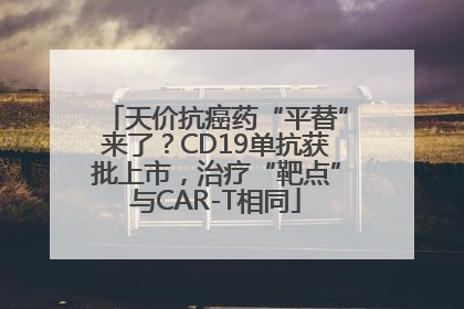 天价抗癌药“平替”来了？CD19单抗获批上市，治疗“靶点”与CAR-T相同