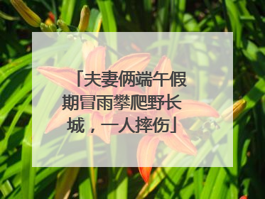 夫妻俩端午假期冒雨攀爬野长城，一人摔伤